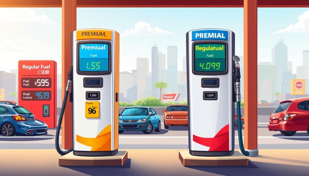 Premium vs regular fuel cost comparison